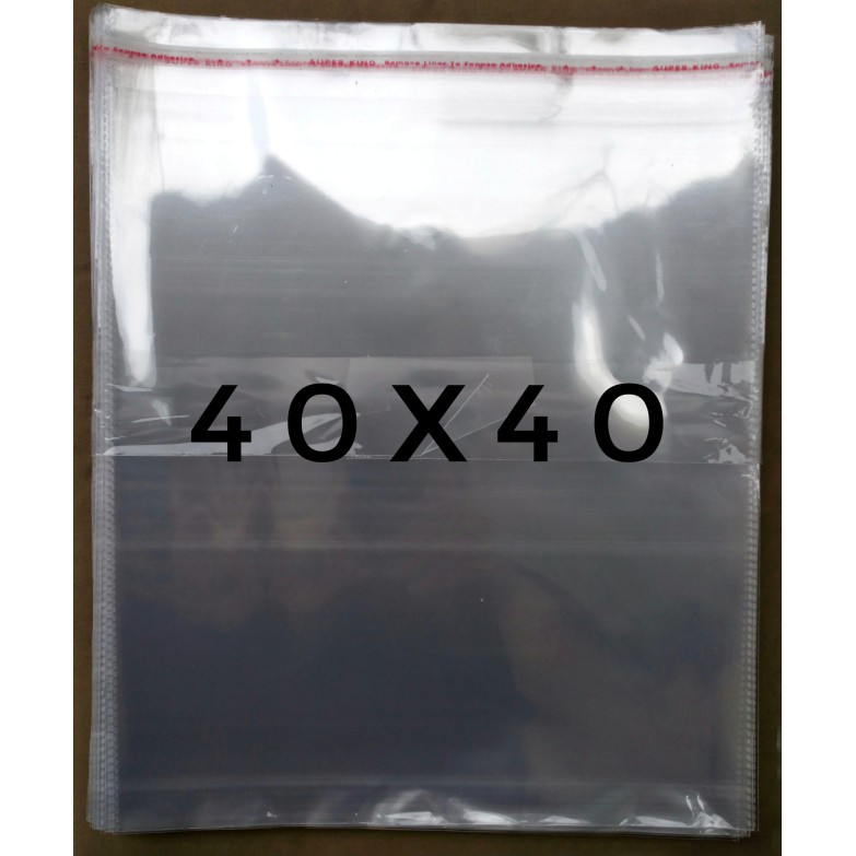 

Jual PLASTIK OPP TEBAL (SEAL/LEM) 40x40 | 40 MICRON Murah