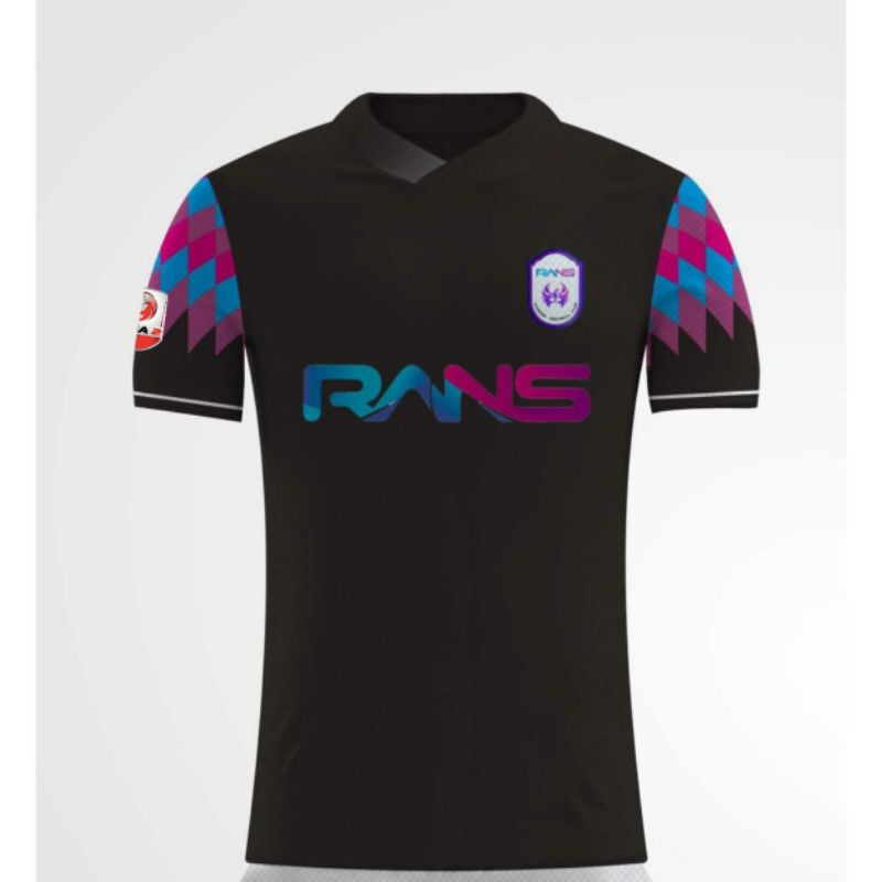 Jersey Rans Cilegon United FC Home 2021 Liga 2 Biru Hitam Printing Terbaru Lokal