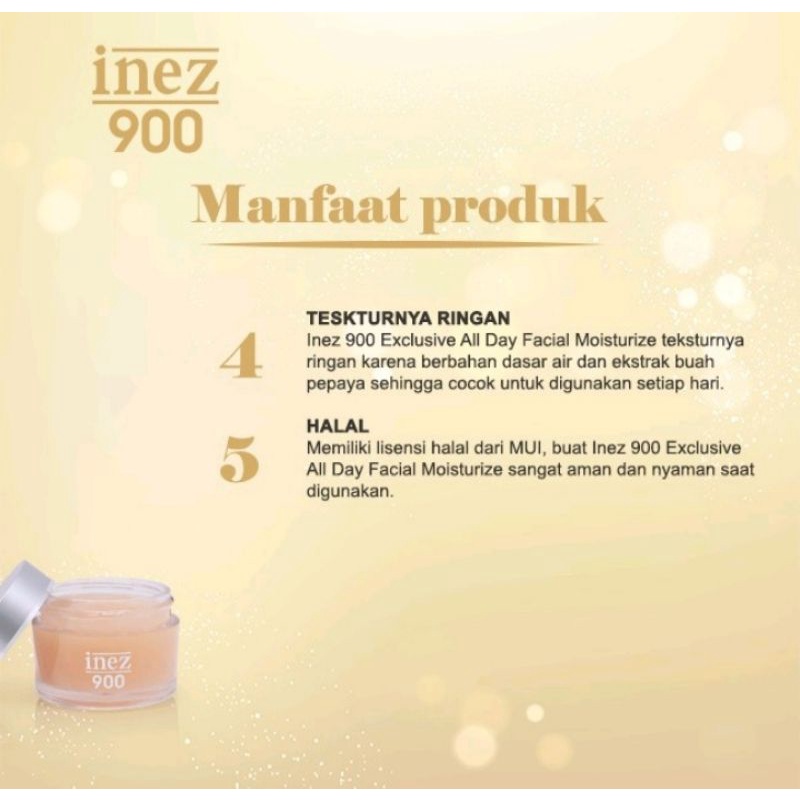 Inez 900 Exclusive All Day Facial Moisturizer/Pelembab Inez 900