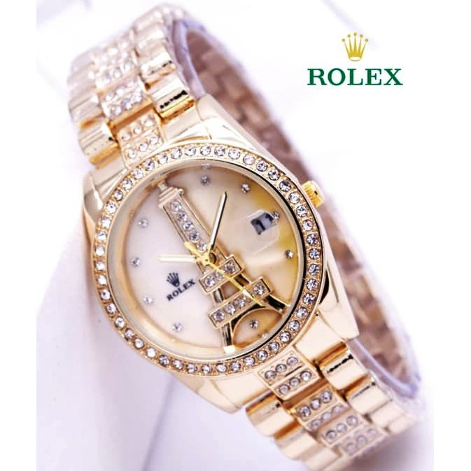 jam tanggan Wanita Rolek Paris jam tagan rolex rantai murah