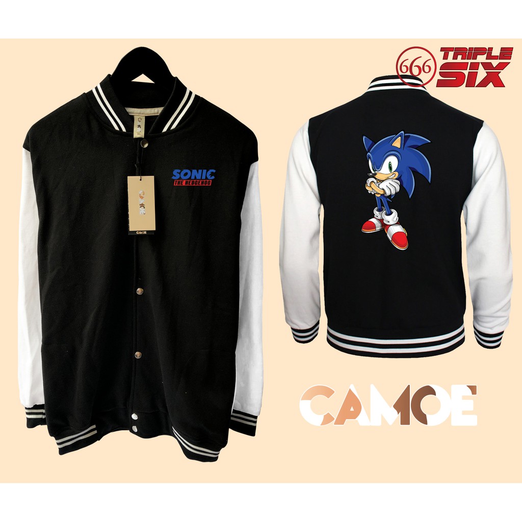 Jaket Baseball varsity Sonic The hedgehog Sonic