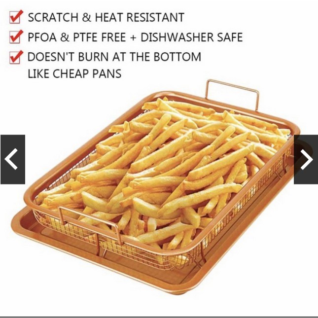 Kingsbakeware Cooper Crisper Tray Fika / Oven Tray / Peniris Minyak / Cooling Rack / Baking Tray