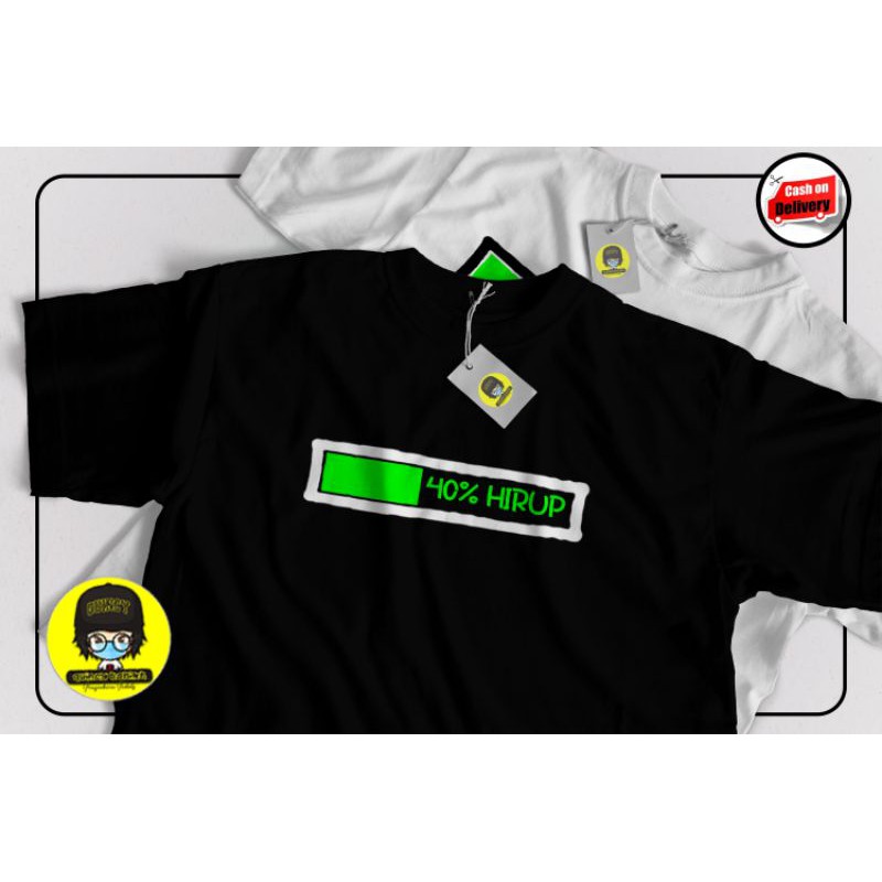 KAOS SUNDA 40% HIRUP/KAOS KATA KATA DISTRO/KAOS KATA/KAOS SUNDA