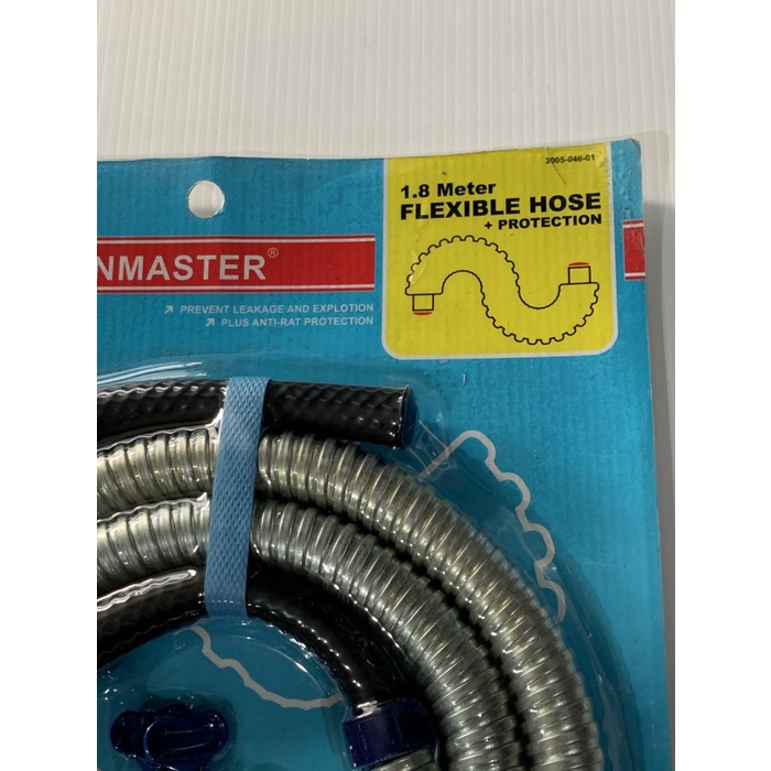 Selang Fleksibel Flexible Hose Regulator Kompor Gas LPG Kenmaster 1.8m