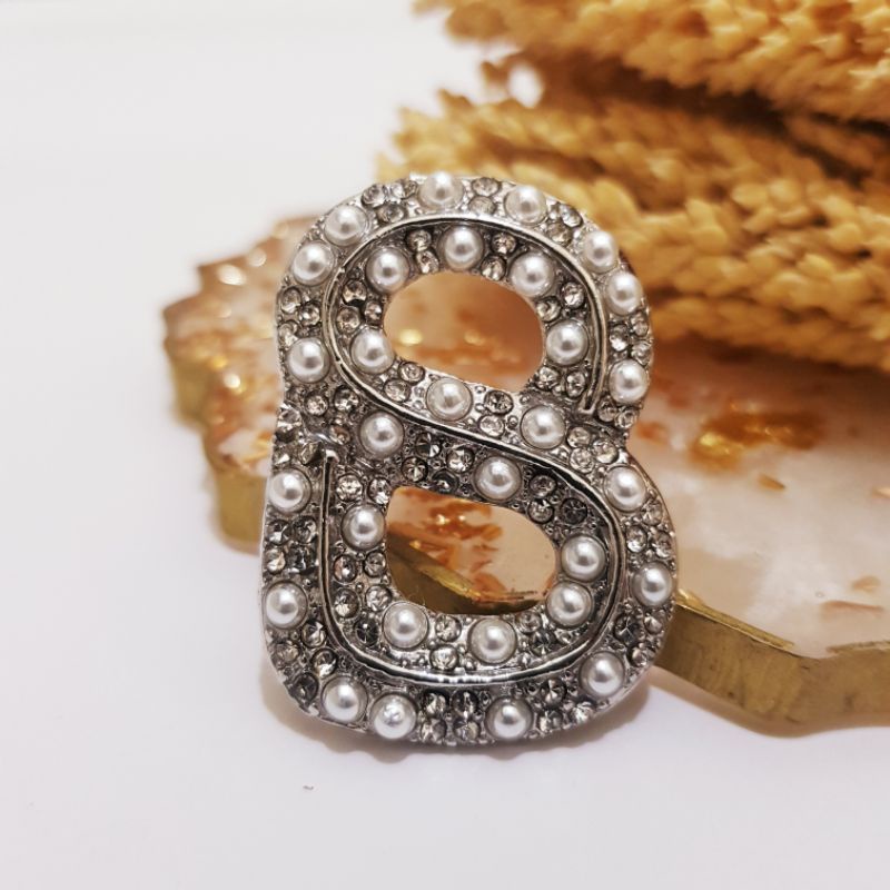 Brooch Buttonscarves KW / Bross Buttonscarves KW / Bross Button KW-08 Silver