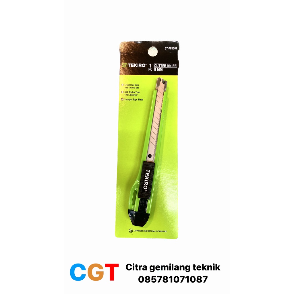 

Tekiro cutter knife 9mm/ pisau cutter