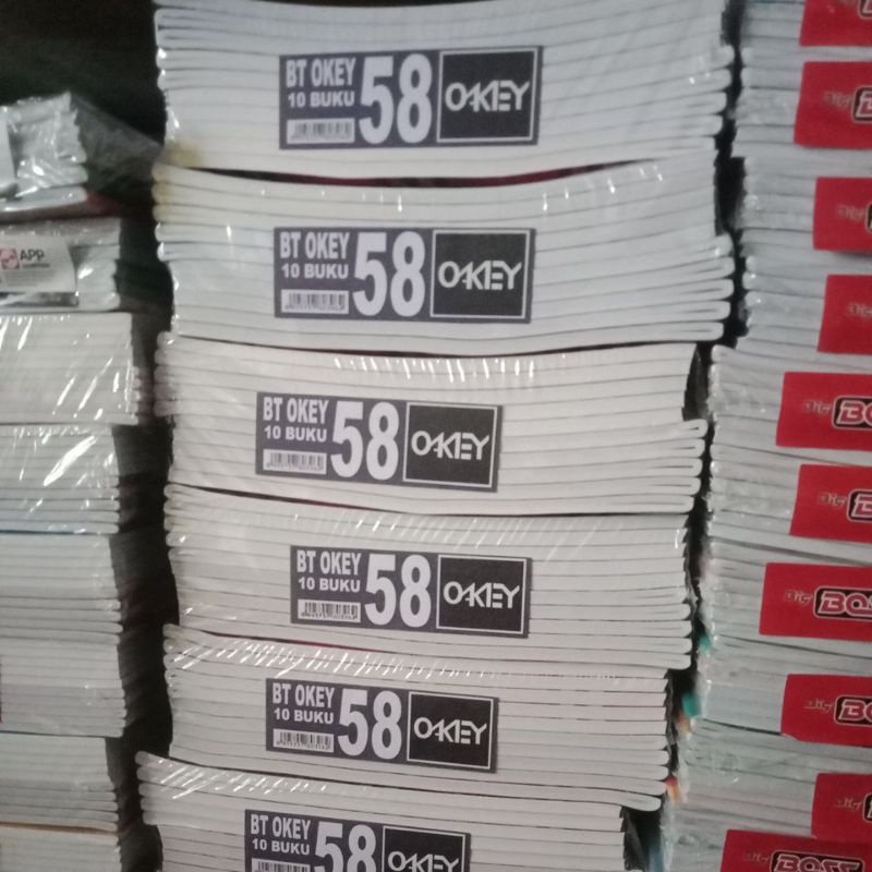 

(10 buku) BUKU TULIS OKEY ISI 58 LEMBAR MURAH