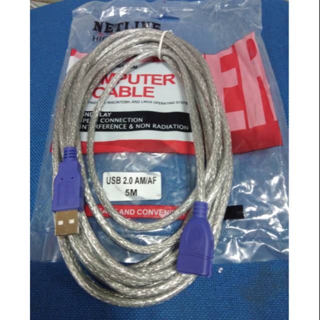 Netline Kabel USB Extension 5Meter USB 2.0 AM / AF