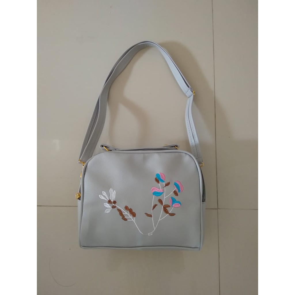 Tas Jinjing Wanita Handbag Kulit Sintetis Sling Bag Cewek Selempang