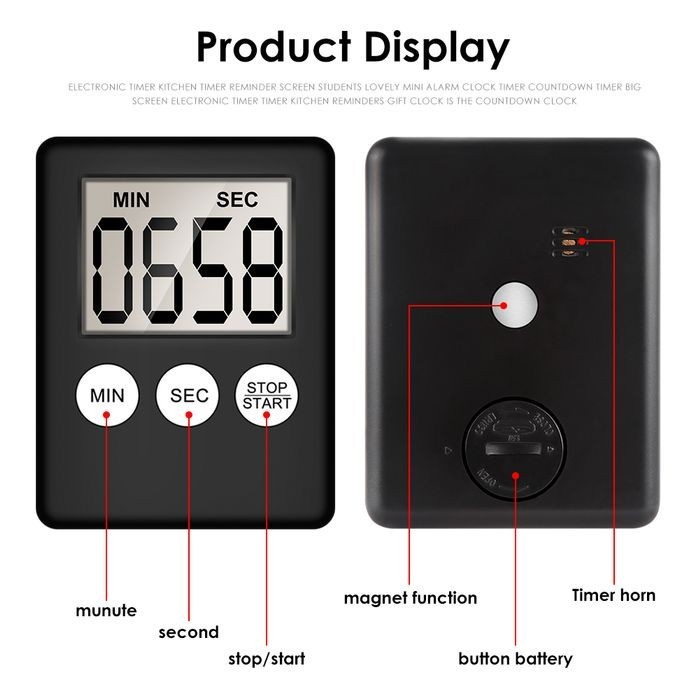 GOOD Kitchen Timer digital cooking Timer Baking Cooking Timer Masak Magnet