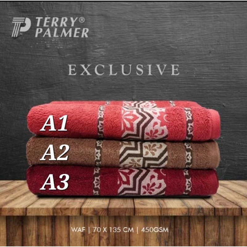 Handuk Terry Palmer Motif EXCLUSIVE 70x140 Premium Cotton Tebal Bagus Serap Air  BERKUALITAS