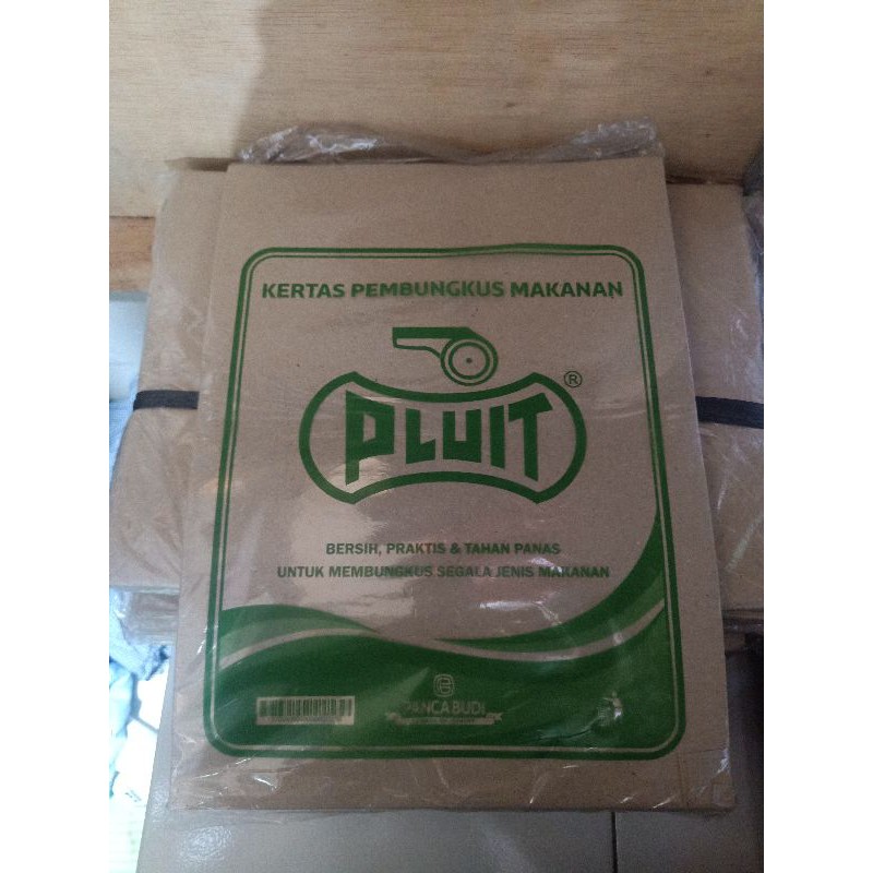 

Kertas pembungkus nasi / kertas nasi coklat isi 100