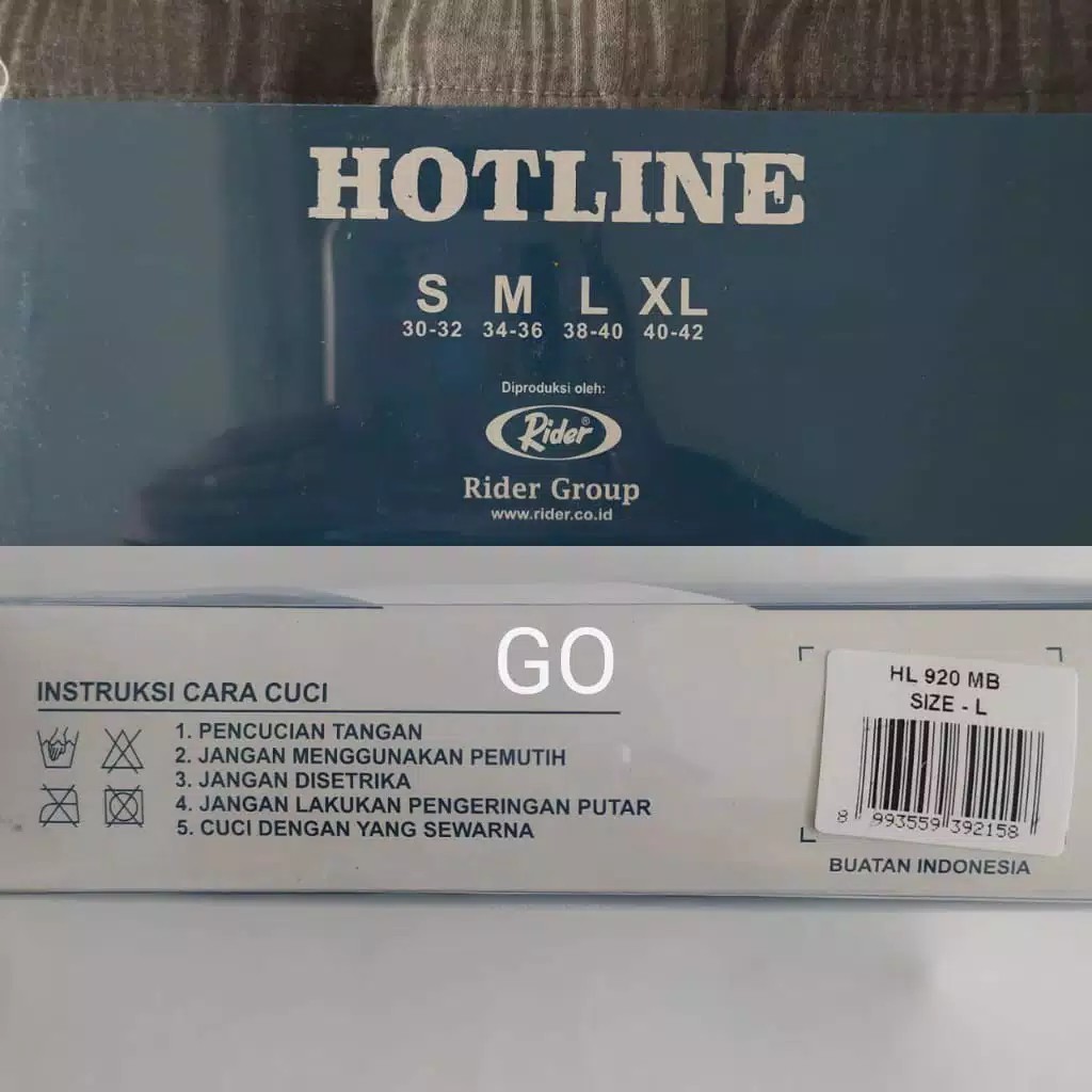 gos  HL.920.MB CELANA DALAM PRIA HotLine By RIDER Pakaian Dalam Cowok Underwear 100% Original