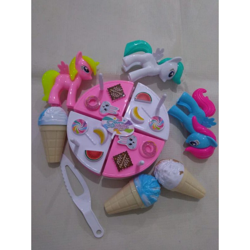 Mainan Kue Ulang Tahun Kuda Poni