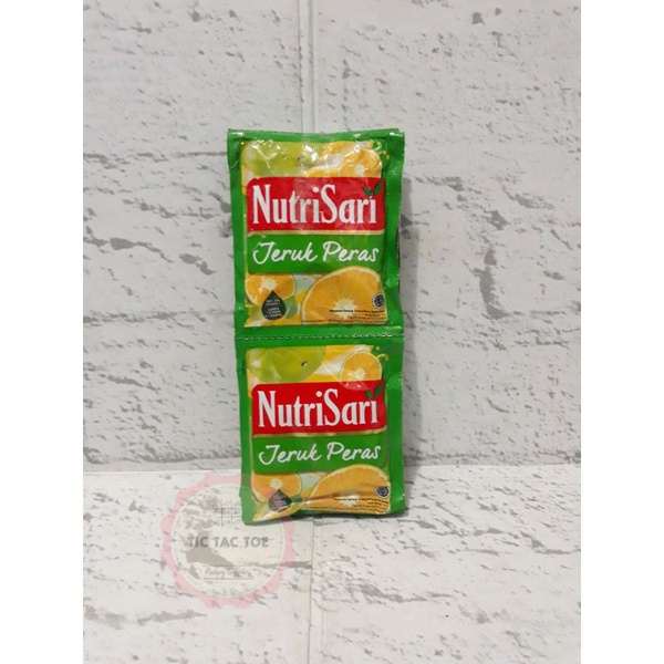 Nutrisari jeruk peras /nutrisari /bubuk minuman /minuman nutrisari /nutrisari sachet/ isi 10pcs