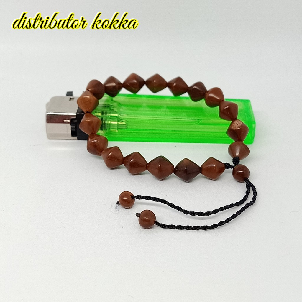 ( SUPER MURAH ) Gelang Kokka kaukah wajik besar coklat