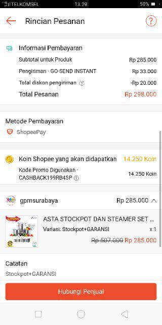 Panci Set Stockpot Dan Steamer Set Stainless Steel Free Cupit