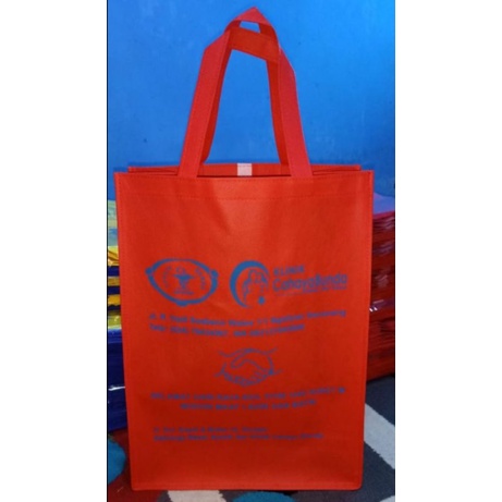 100 gram Tas Totebag Tote Bag Spunbond Custom Cetak Souvenir Spunbond