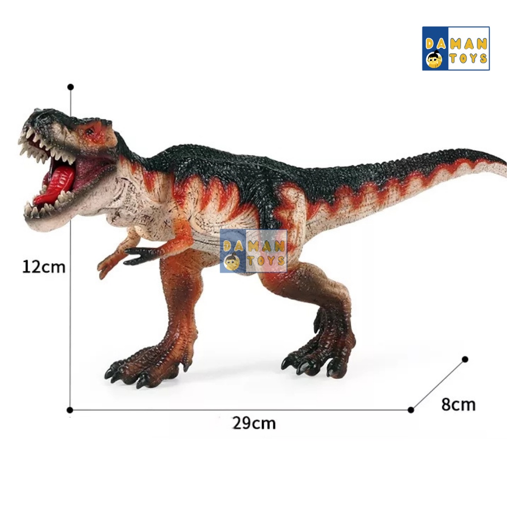 Jurassic World Dominion Giganotosaurus VS Tyrannosaurus Mainan Dinosaurus Figure Dino Pajangan Koleksi