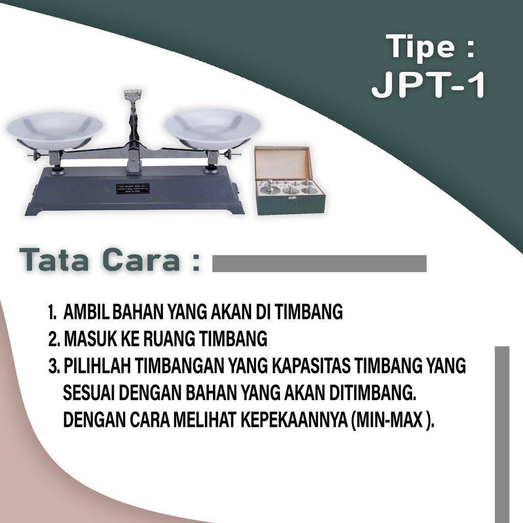 Nesco Analog Scale/Timbangan Obat JPT-1, JPT-2, JPT-5, JPT10 / Alat untuk mengetahui massa suatu obat, BEST SELLER