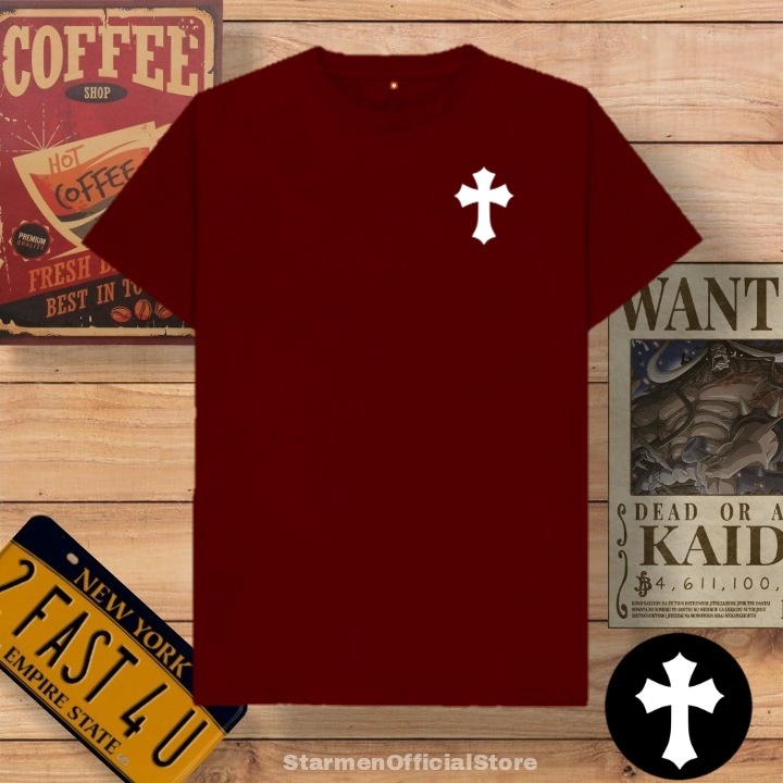 Kaos Distro Unisex CROSS Katun Combed 30s / sablon polyflex /polyflex premium / Pakaian Pria Wanita Atasan Cowok Cewek /kaos kekinian / kaos viral / tshirt tumbrl tee basic /SIZE M , L , XL , XXL / kaus oblong oversize kaos murah best seller ready