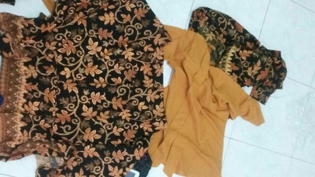 (cod) Setelan Kebaya Kutu Baru Floy Gold Terlaris