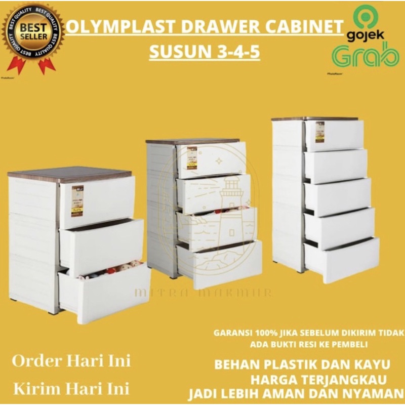 Olymplast Drawer Cabinet ODC 05 M / Plastik Olymplast
