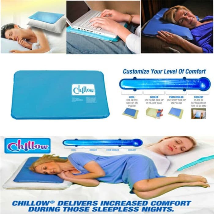 Chillow Pillow Pad Bantal Air Gel Dingin Penurun Panas Demam Sejuk