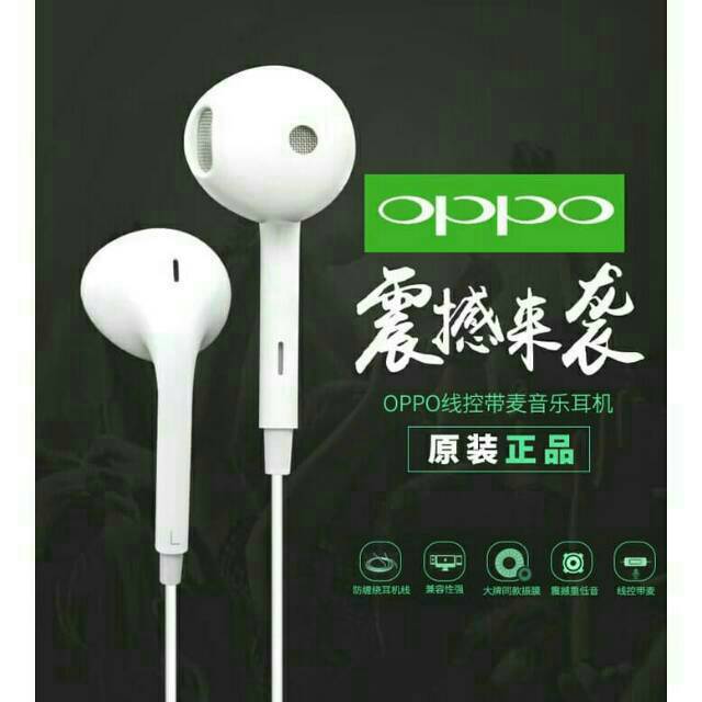 Headset handsfree earphone opp R11 F3 grade ori ⁄ headset half in ear opo R11 super bass oriii-3