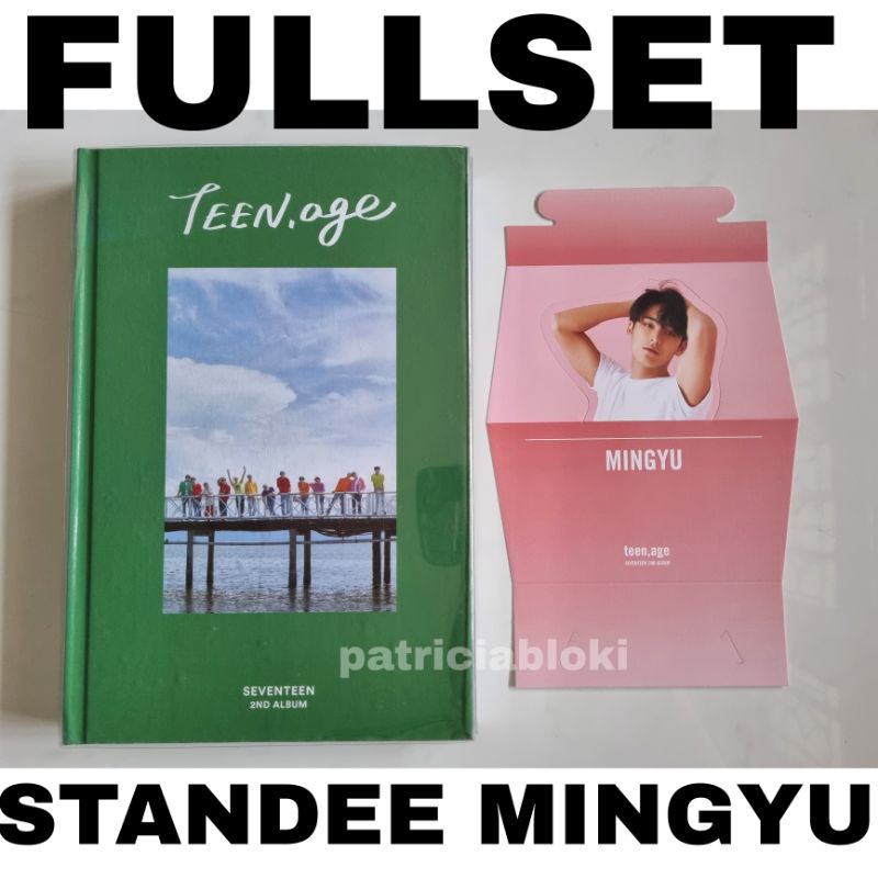 Fullset 2nd Album Seventeen Teen Age Green Ver Unsealed Preloved Mingyu Standee TA TeenAge Orange bl