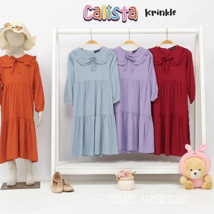 Terbaru dan terlaris Gamis Anak Perempuan Baju Muslim Anak Perempuan Gamis Anak Rayon Crinkle Krinke