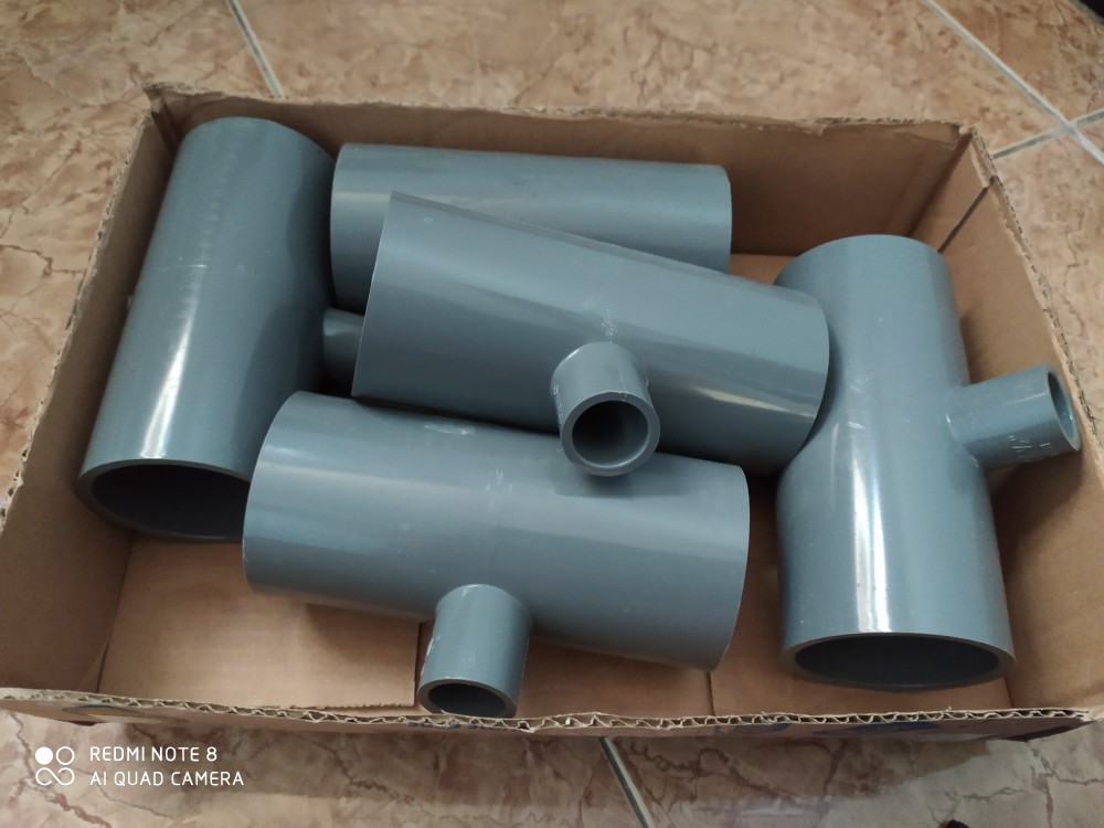 Tee Pvc 2 X 1/2 Rucika/ Tee Reducer/ Verlop Tee/ Overlop Tee Pvc 2x1/2 / 2 X 1/2 Inch Aw Rucika