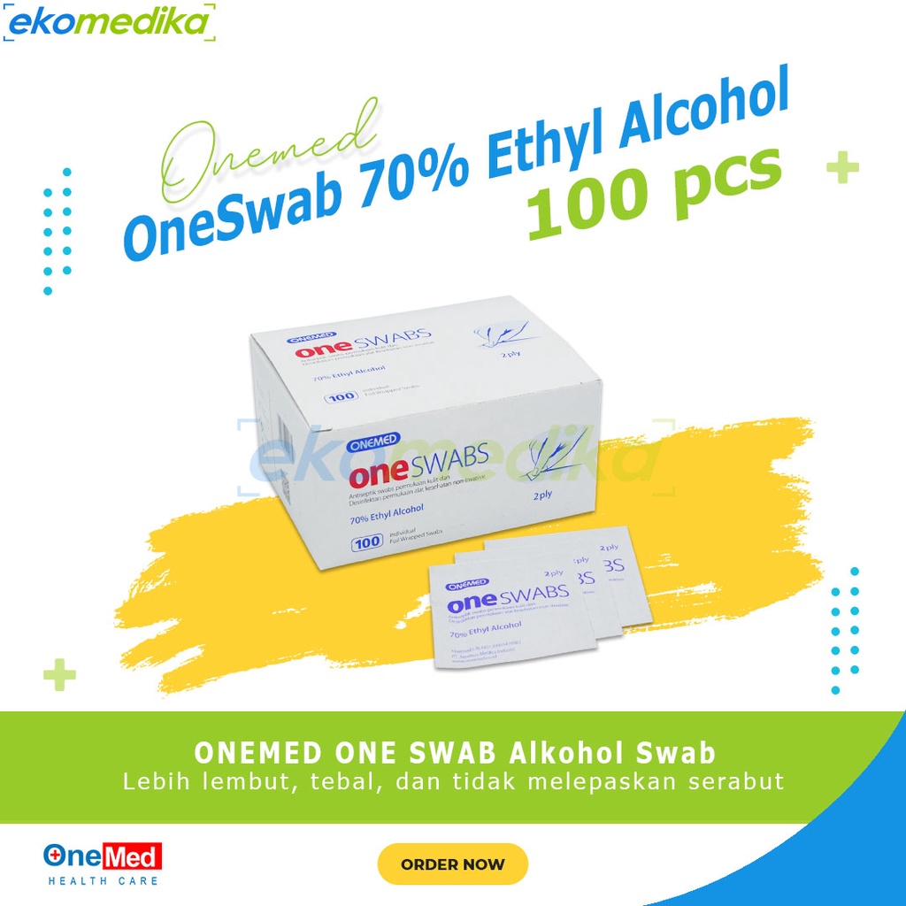 Jual Alkohol Swab Tisu Alkohol Kapas Alkohol One Swab Isi 100 Pcs