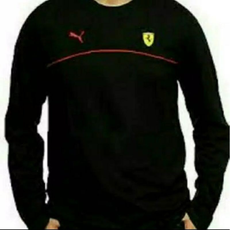 Kaos Lengan panjang Bigsize 3XL premium Ferrari