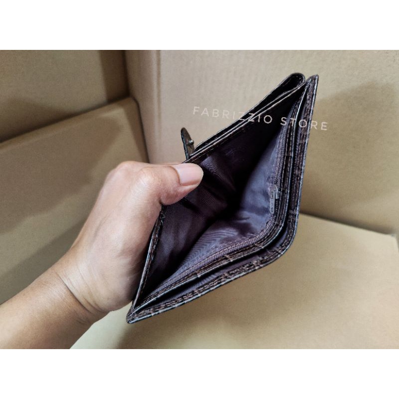 dompet berdiri pria croco elegant kulit asli