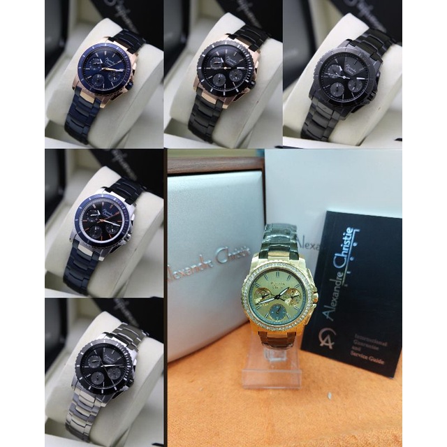 JAM TANGAN WANITA ALEXANDRE CHRISTIE AC6455 AC 6455 STAINLESS STEEL ORIGINAL