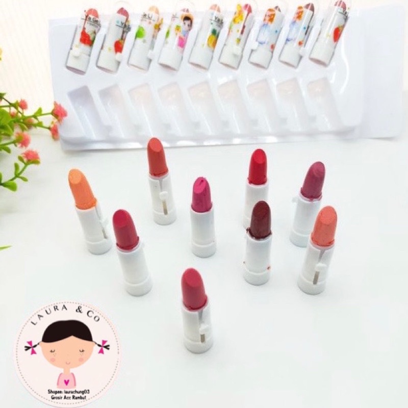LIPSTIK ANAK RASA 18PC MURAH KECIL MAINAN LIPSTICK GROSIR