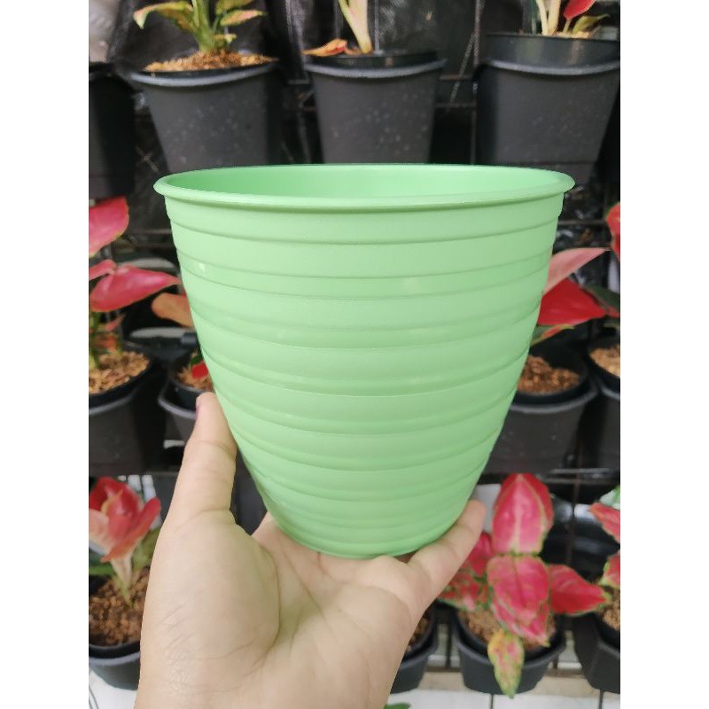 Pot Bunga Raja Lebah SJP 15 Hijau / Pit Tanaman Plastik
