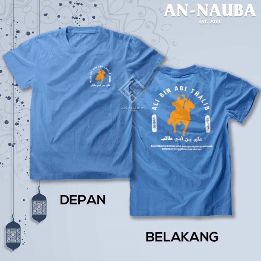 Kaos Dakwah Islami Khalifah Series / ALI BIN ABI THALIB TSHIRT / Baju Distro Santri Muslim [AN-6298]-7