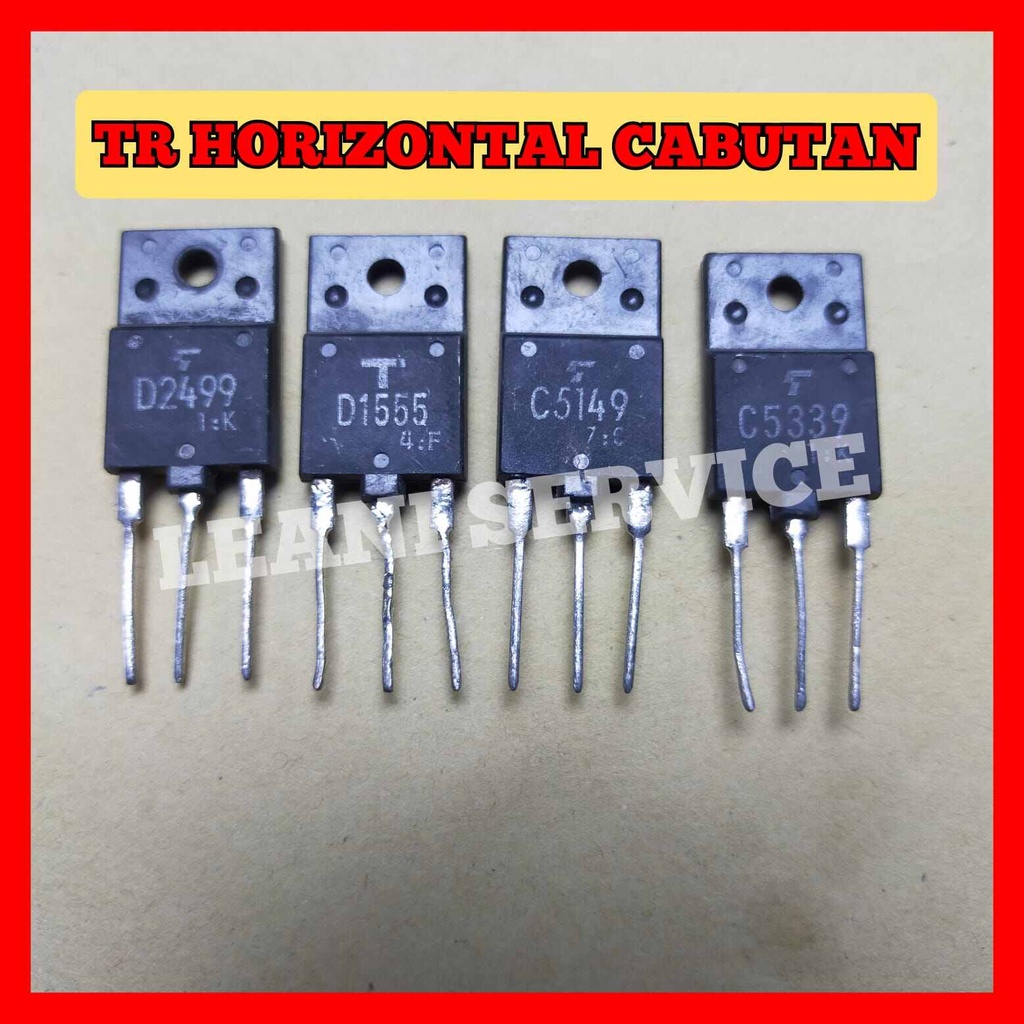 TR HORIZONTAL 3 pcs .TRANSISTOR HORISONTAL CABUTAN /TR HORIZONTAL ORI SERI CAMPUR .