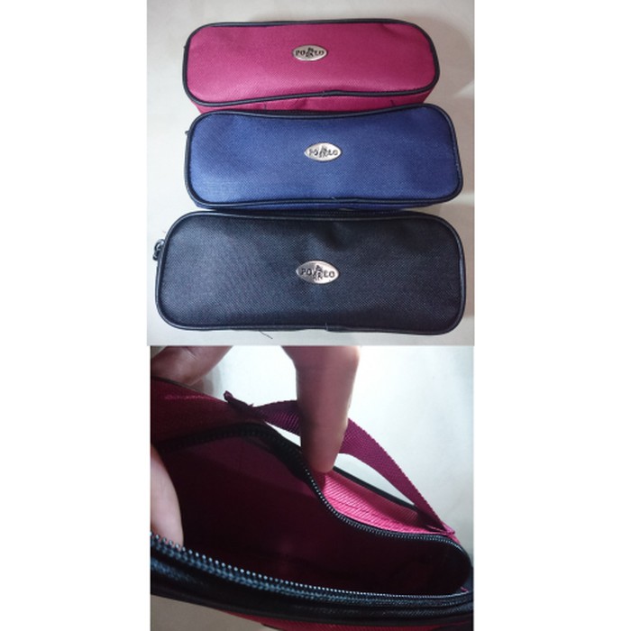 

Tempat / Kotak Pensil Pulpen Alat Tulis Kanvas Kain Denim Pencil Case