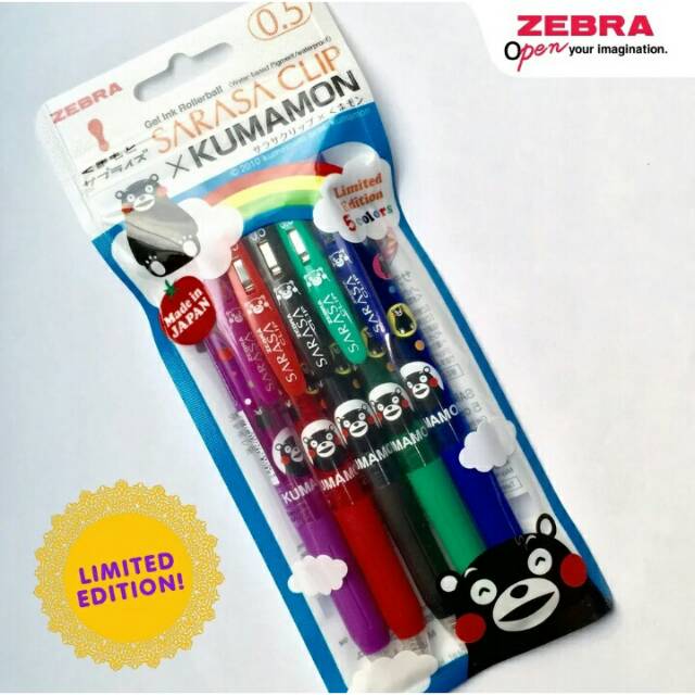 

Pulpen Gel Zebra Sarasa Clip Kumamon
