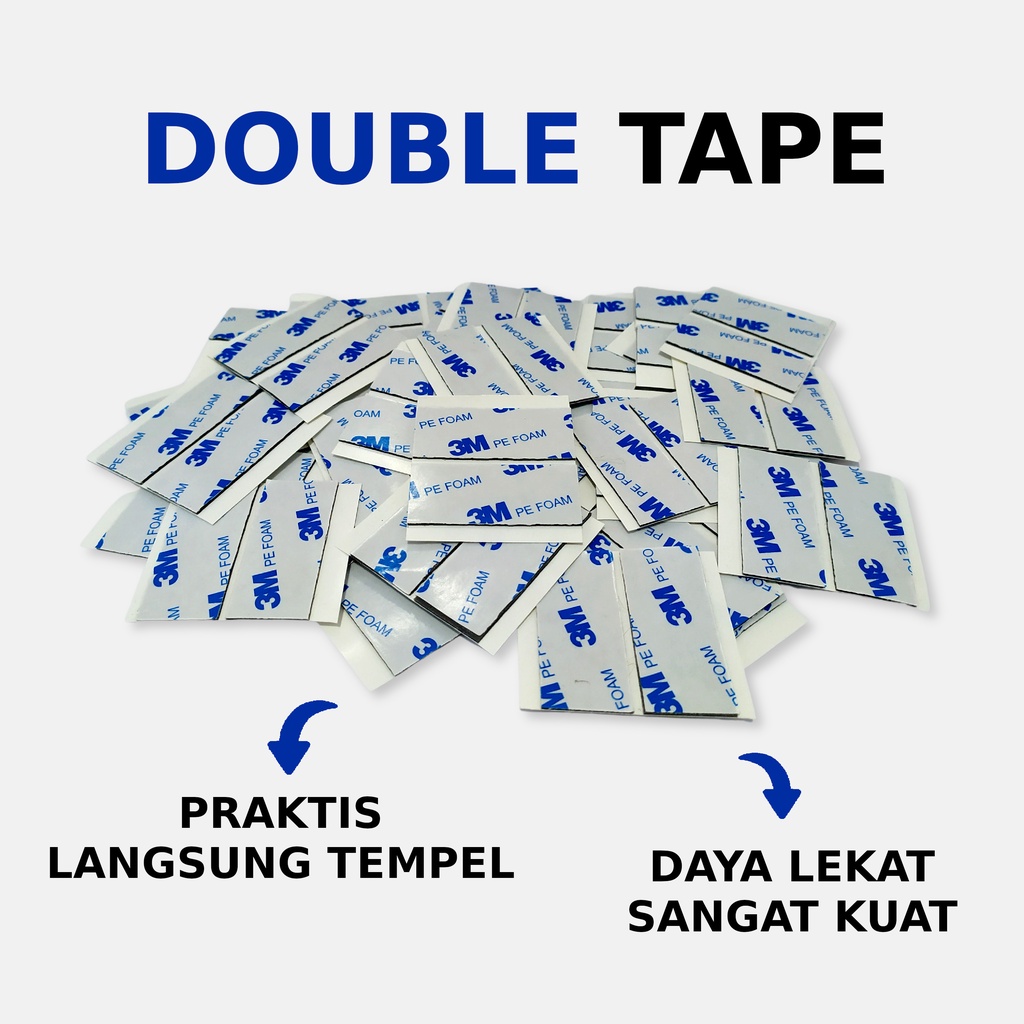 

Double Tape Foam 3M untuk Tempel Pajangan Dinding