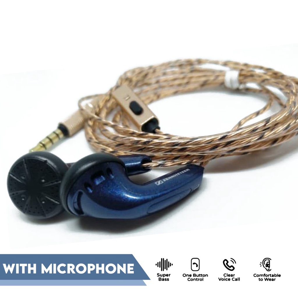 DIY Earbud Sennheiser MX500 With Mic Version 2.0 High Quality Earphone