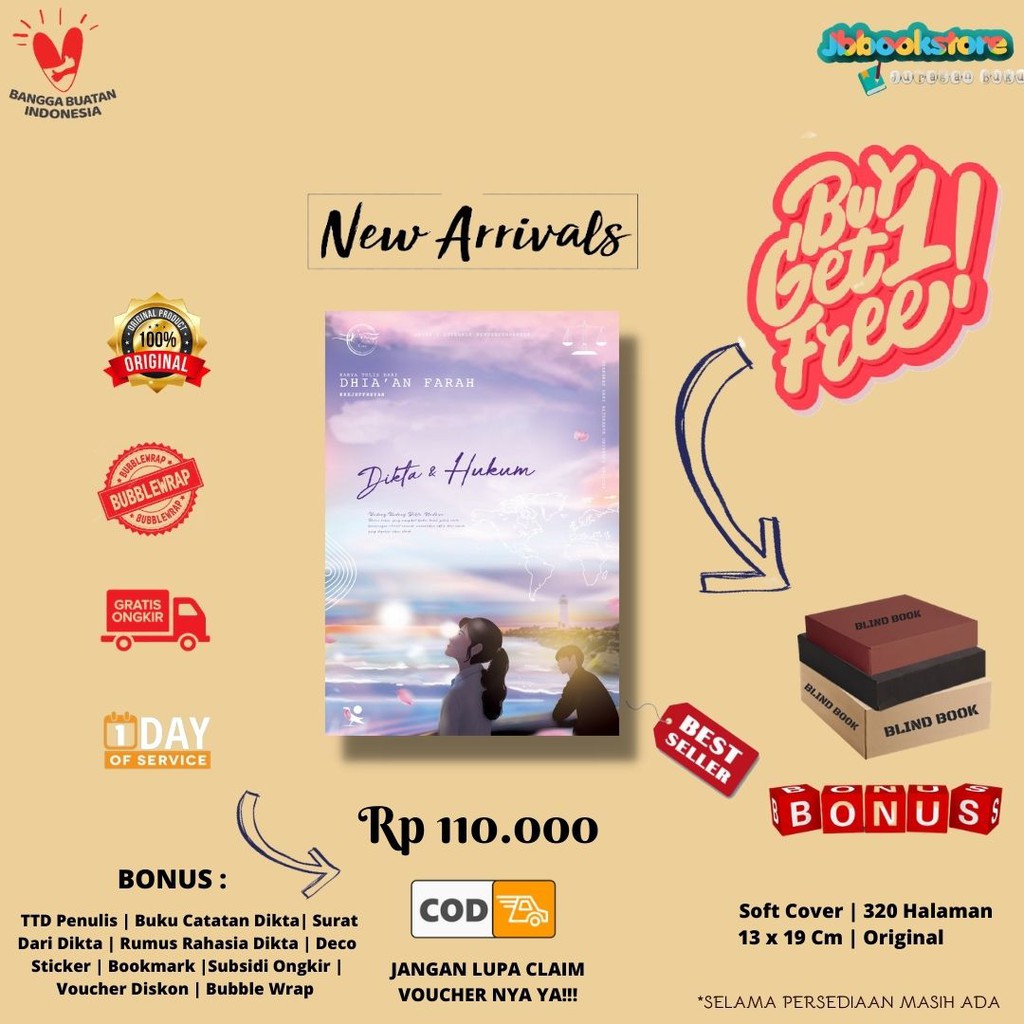 Ready Stok Novel Dikta Dan Hukum Dhia An Farah Shopee Indonesia