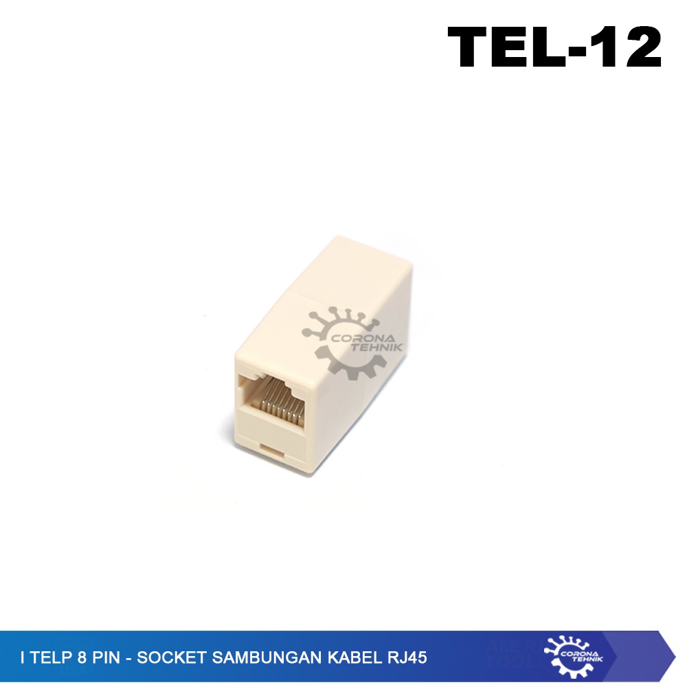 I Telp 8 Pin - Socket Sambungan Kabel RJ45