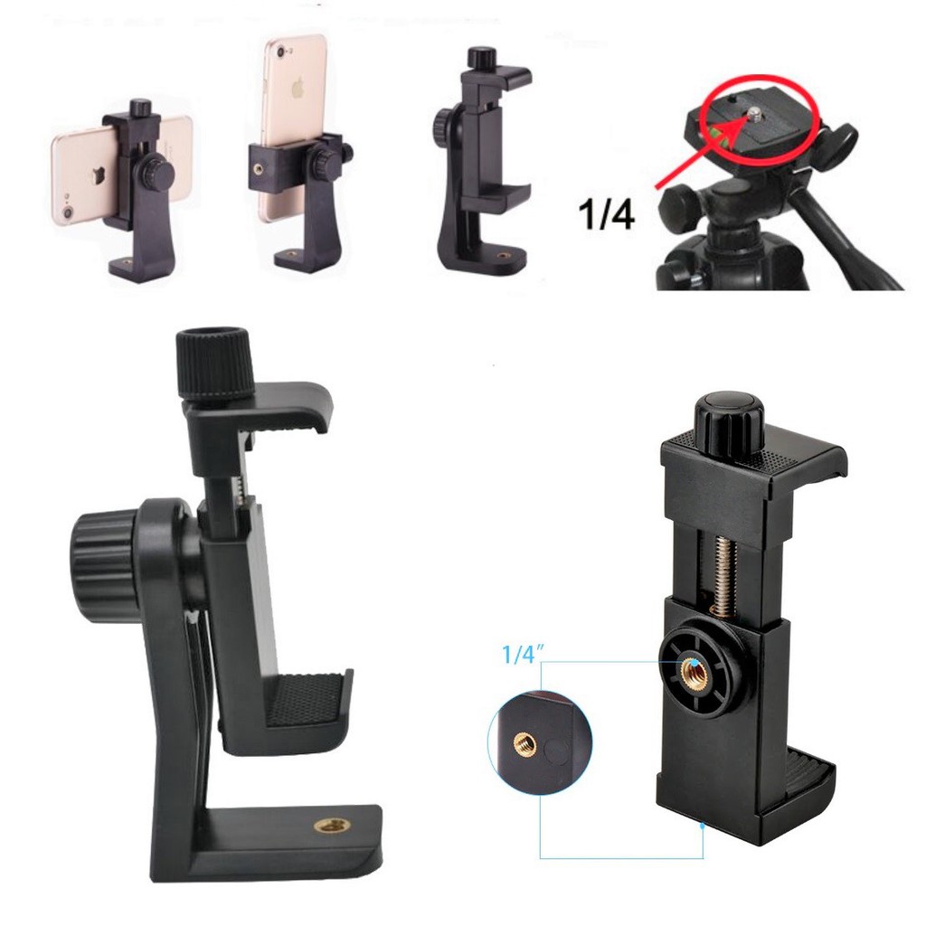 KLIP HP CLIP JEPIT SMARTPHONE ROTASI 360 SKRUP HOLDER U TRIPOD TONGSIS