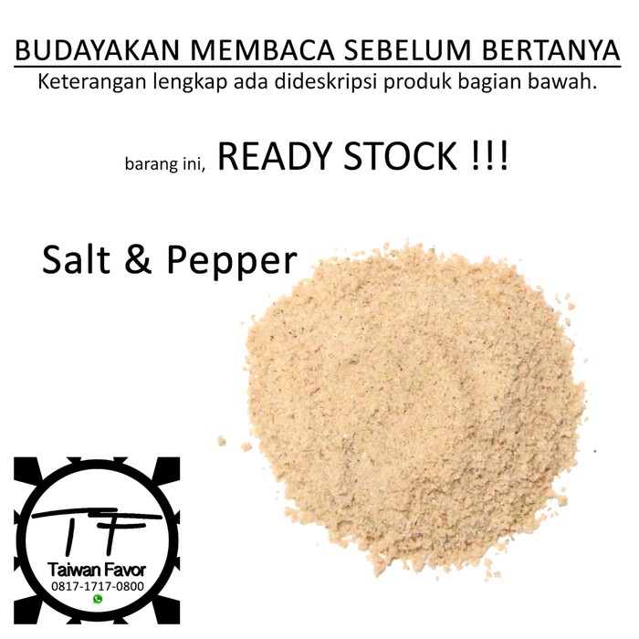 

100GR SALT & PEPPER BUMBU TABUR SHIHLIN