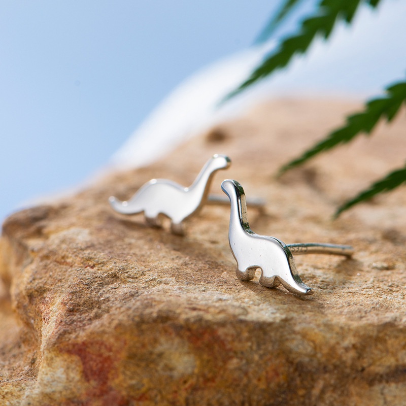 Anting Stud Bentuk Dinosaurus Mini Gaya Korea Untuk Wanita