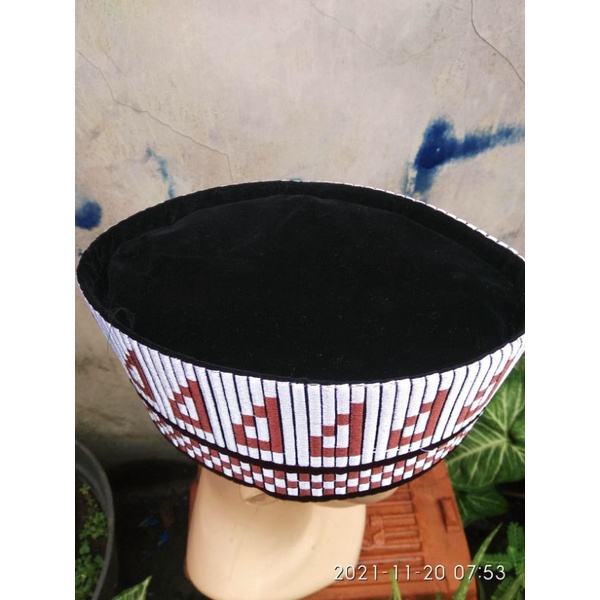 (real pict) Songkok bordir/peci songkok motif kombinasi /peci kopeah bordir